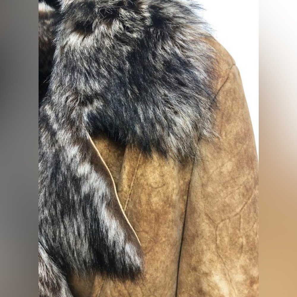 Ines et Marechal sheepskin fur moto jacket - Picture 3 of 8
